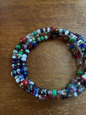 Handmade Multicolor Seed Bead Wrap Bracelet - Women Jewelry